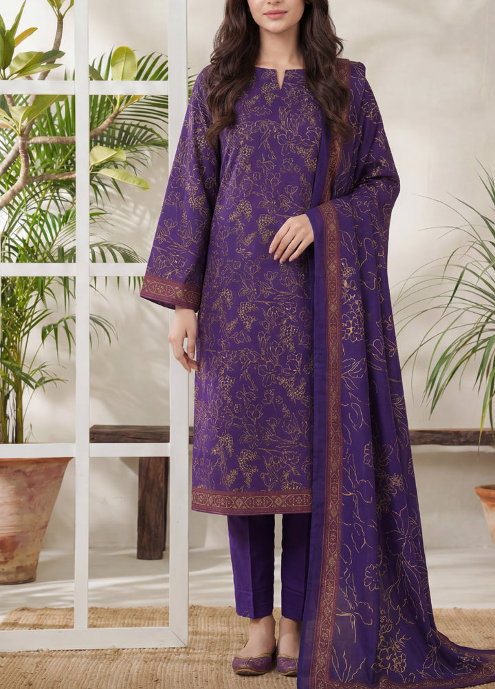 Daman by VS Textiles Unstitched Printed Lawn 3 Piece Suit VS26UDL D-13 844 - Casual Collection