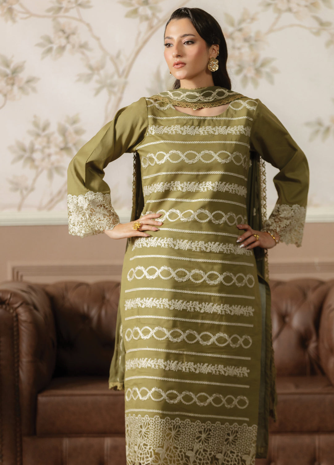 Noore by Ayleen Unstitched Embroidered Lawn 3 Piece Suit AY26ULN Mehwar - Eid Collection