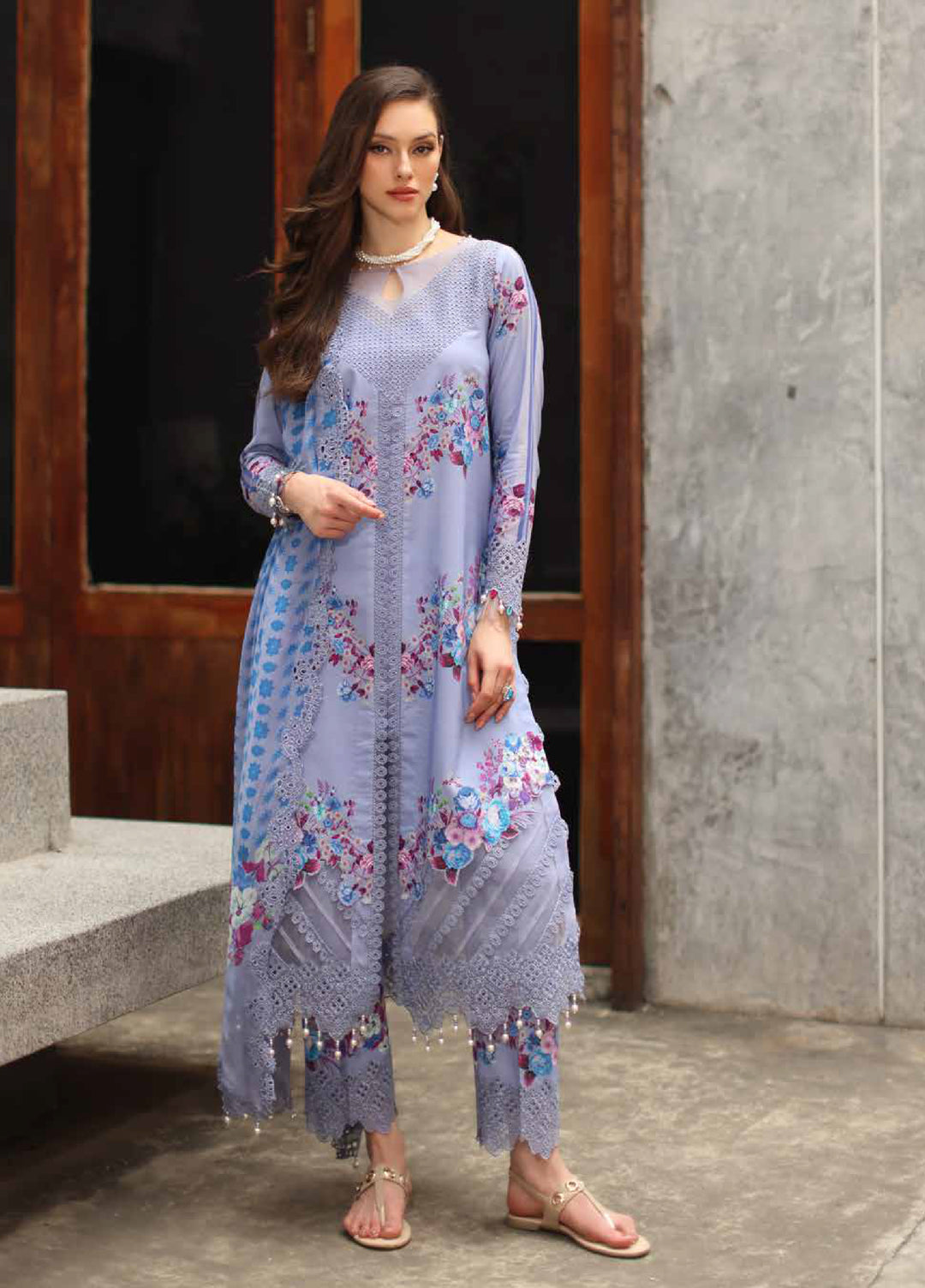 Signature by Charizma Unstitched Printed Lawn 3 Piece Suit CHR26USL CS6-09 - Summer Collection