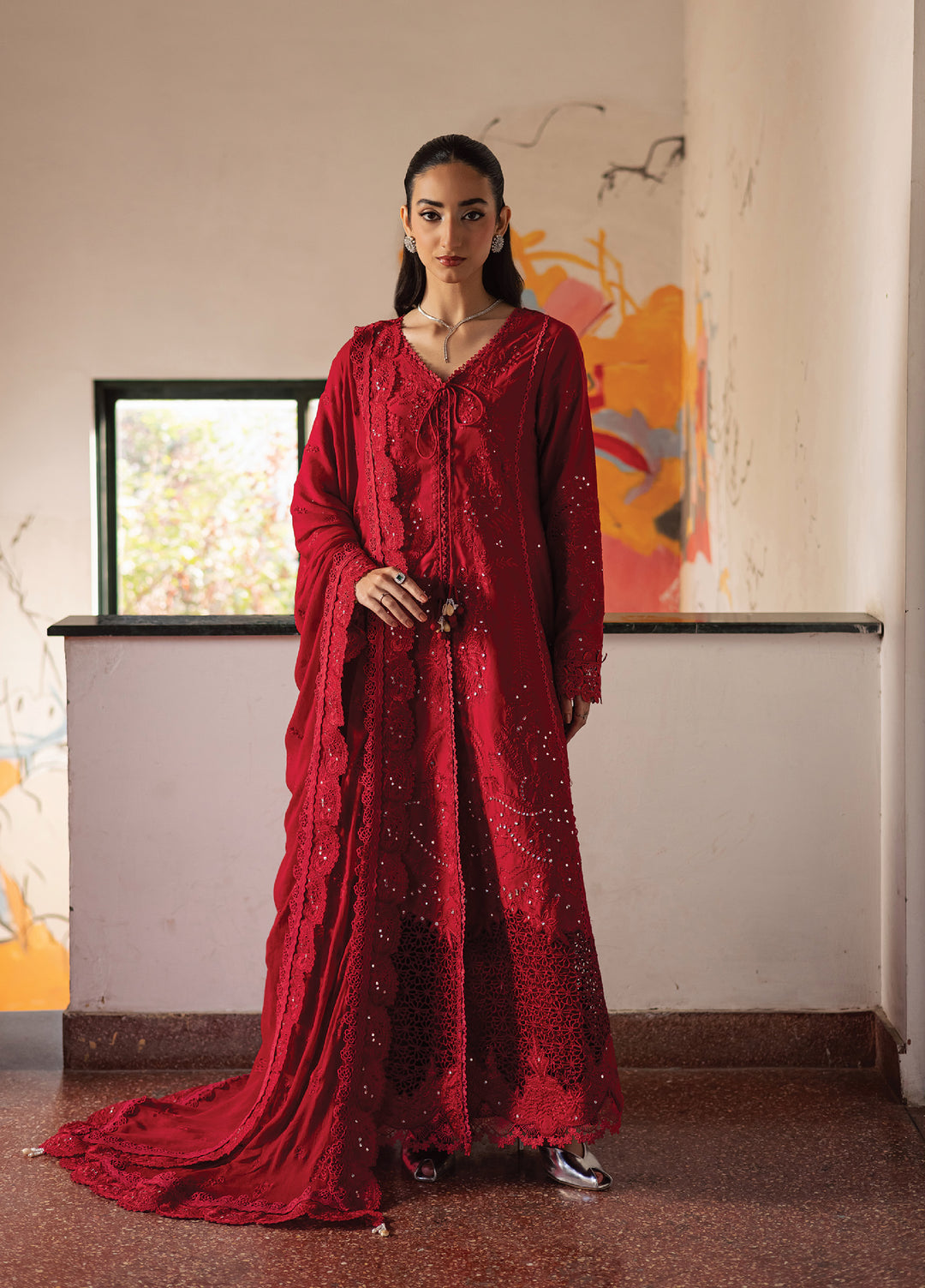 Celia by Zarposh Unstitched Embroidered Luxury Lawn 3 Piece Suit ZR26UCL ARDYN - Festive Collection