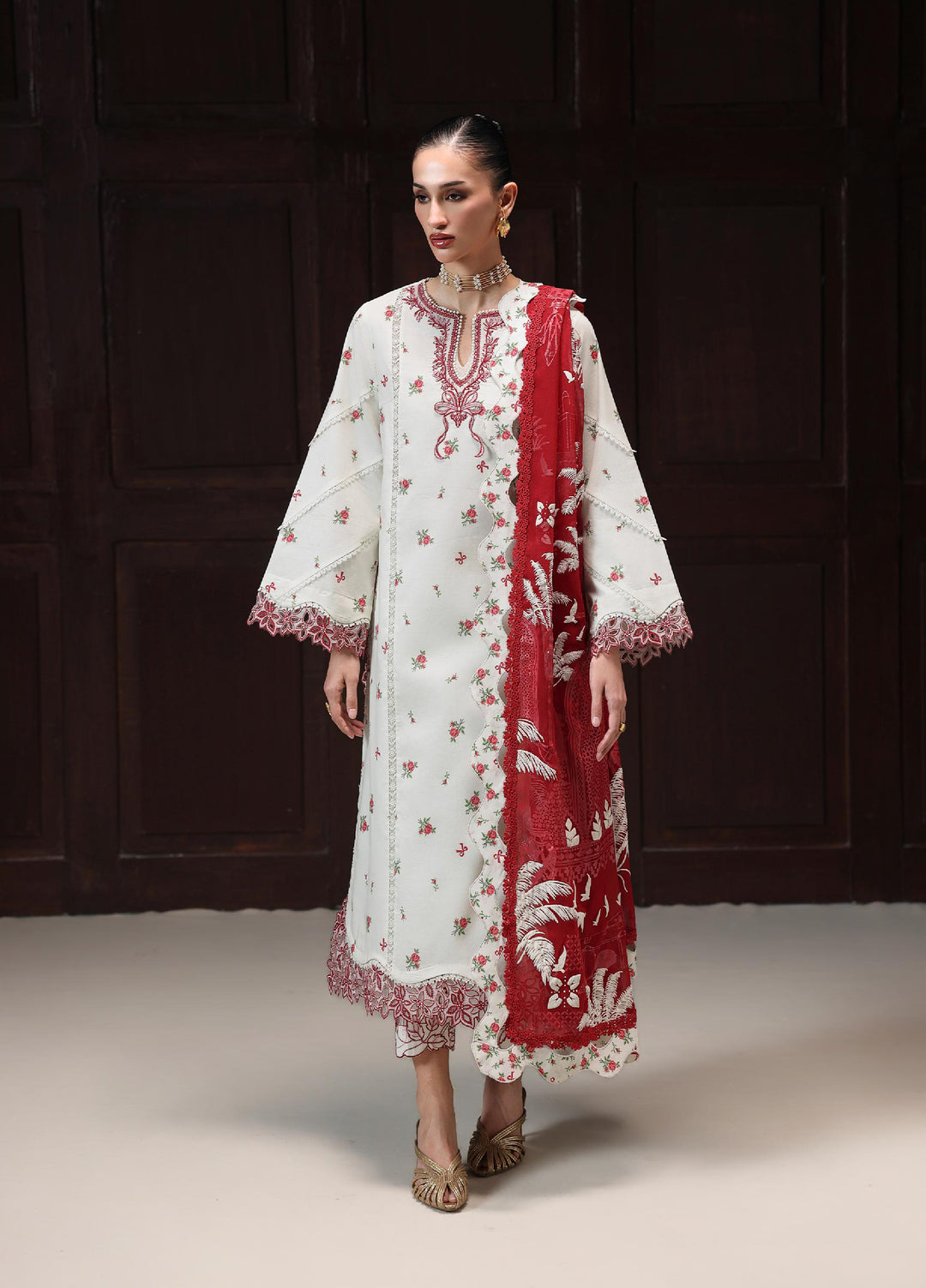 Q Prints by Qalamkar Unstitched Printed Lawn 3 Piece Suit QLK26UQL HANIA QQP-02 (B) - Summer Collection