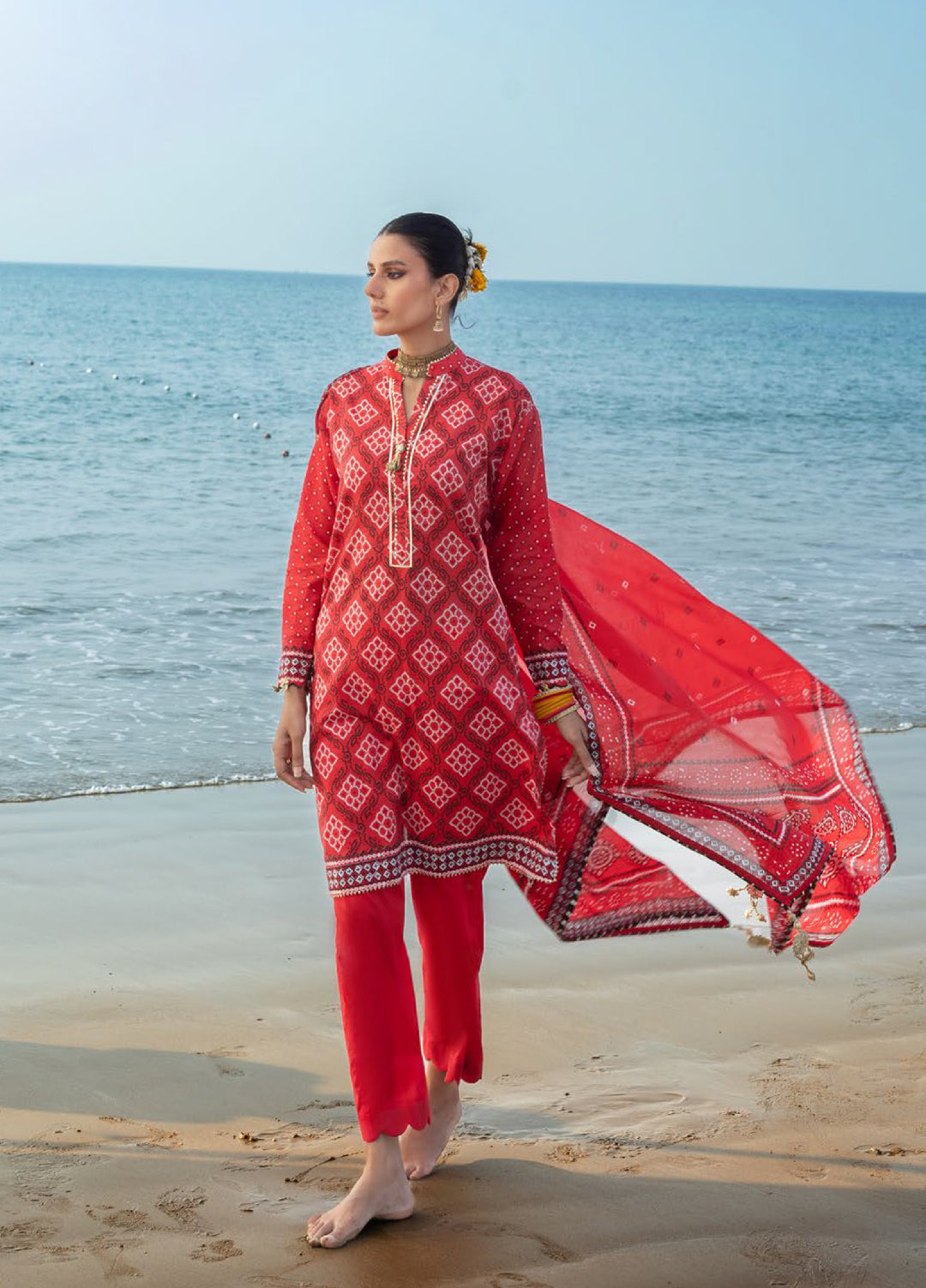 The Chunri by Gul Ahmed Unstitched Printed Lawn 3 Piece Suit GA26UTCL CL-62032 B - Summer Collection