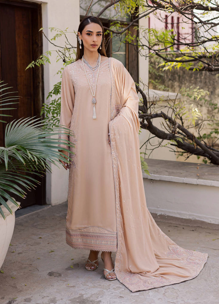 Nureh Maya Unstitched Velvet Embroidered 3 Piece Suits NU25MF NW-124 - Festive Collection