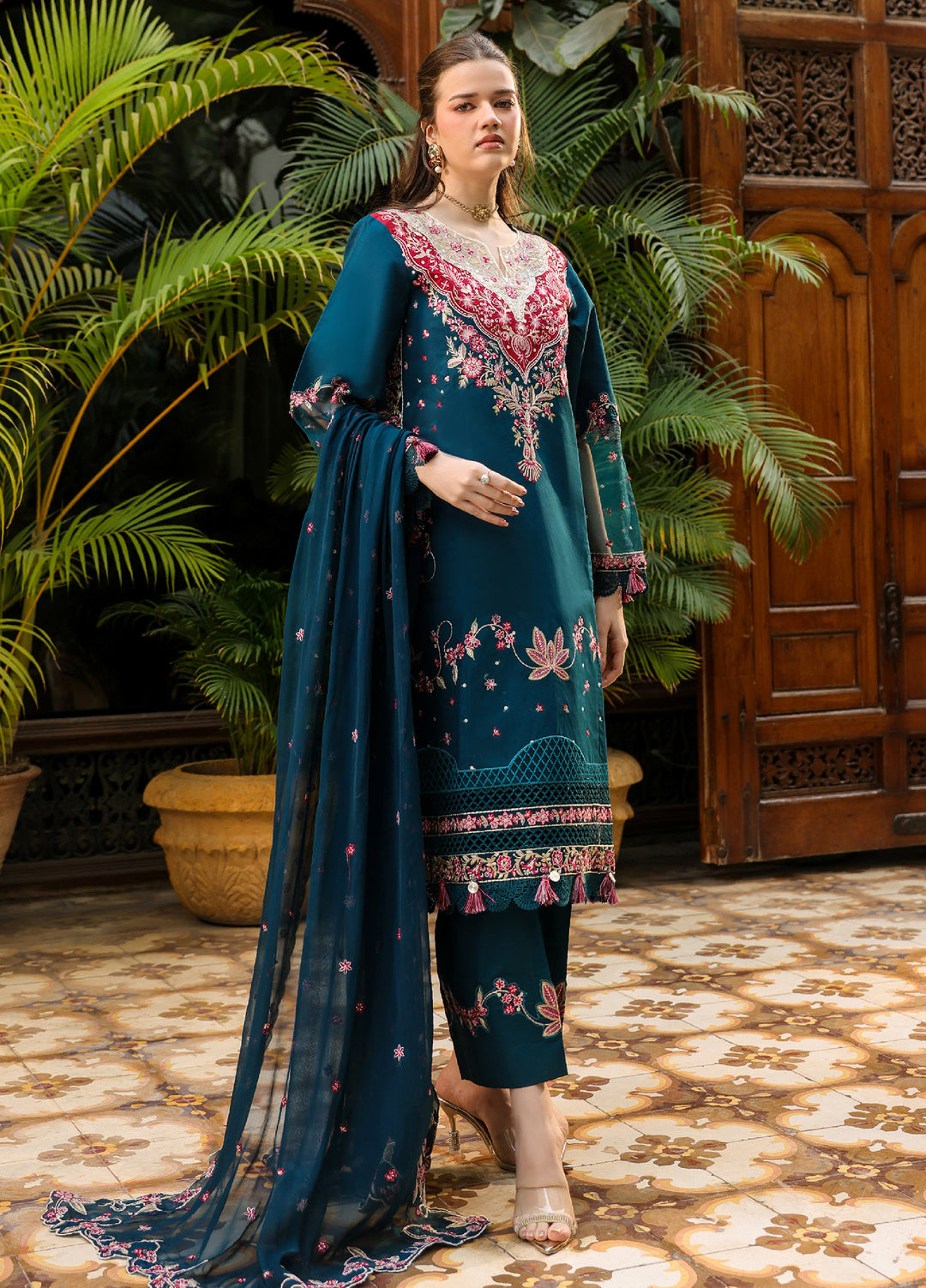 Shanaya by Mahnur Unstitched Embroidered Lawn 3 Piece Suit MN26USL SH-10 - Summer Collection