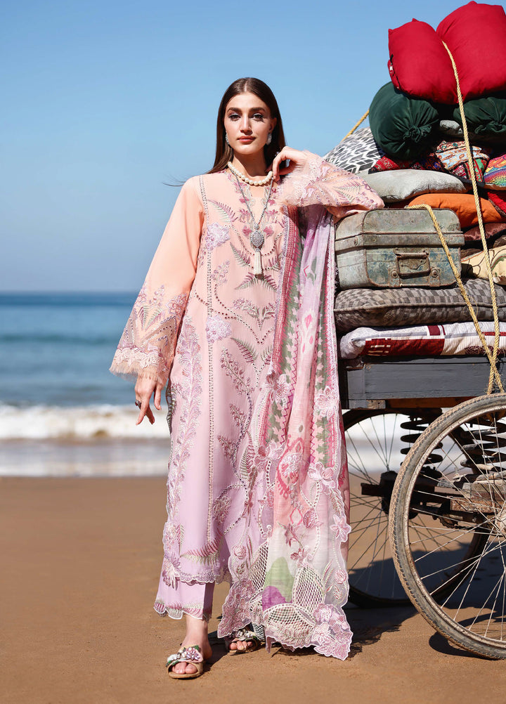 Saira Shakira Unstitched Embroidered Lawn 3 Piece Suit SSR26ULE SS-003A - Eid Collection