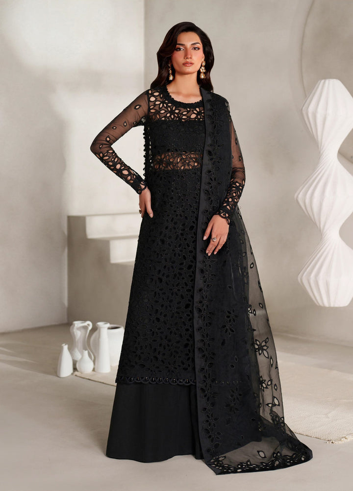 Muse Thread by Zarif Unstitched Organza Embroidered Suits 3 Piece ZRF25MT 04 MAELIN - Festive Collection