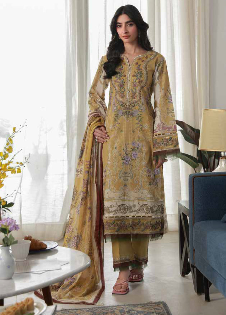 Delia by Gulaal Unstitched Embroidered Lawn 3 Piece Suit GL26UD D-7 Esme - Summer Collection