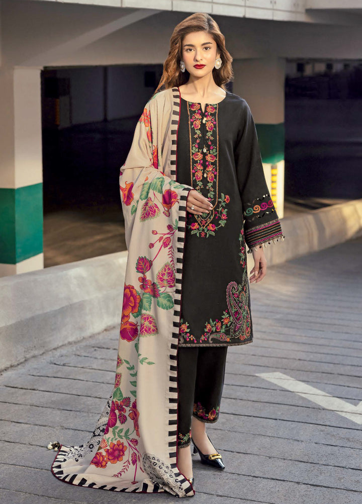 Poshima by Charizma Unstitched Embroidered Peach Leather Suits 3 Piece CHR26PU PSW5-25 - Winter Collection