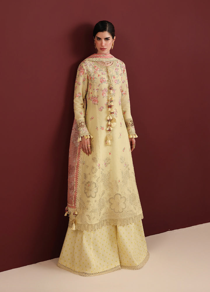 Iris by Jazmin Unstitched Embroidered Lawn 3 Piece Suit JZ26ULI IL26-D07 - Eid Collection