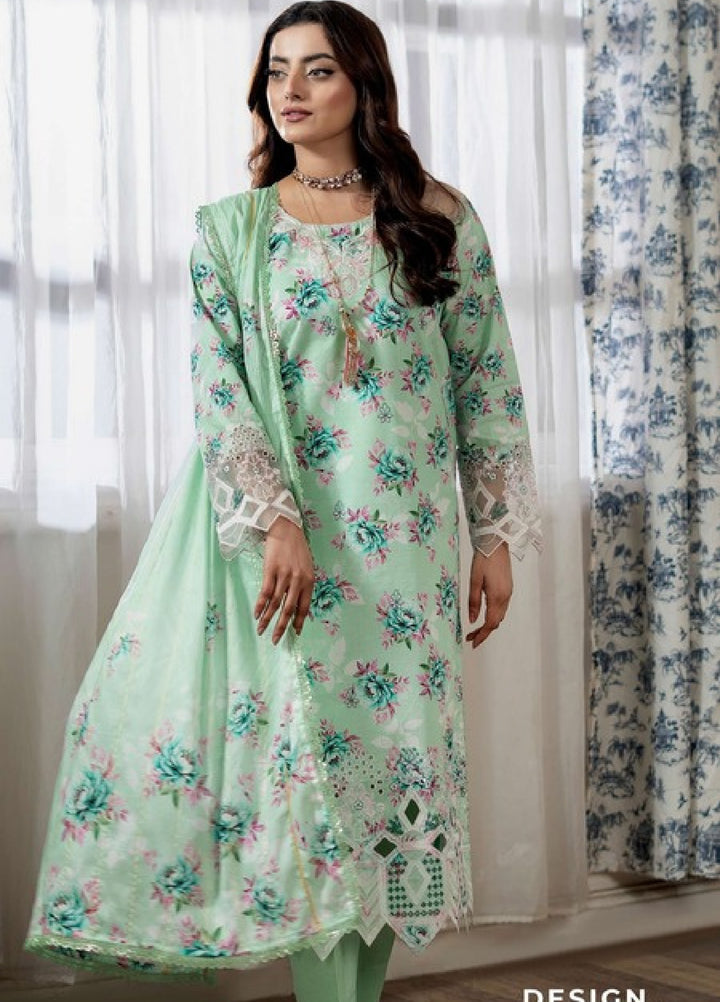 Applique Kari by Al Zohaib Unstitched Embroidered Lawn 3 Piece Suit AZ26AVII D-06 - Summer Collection