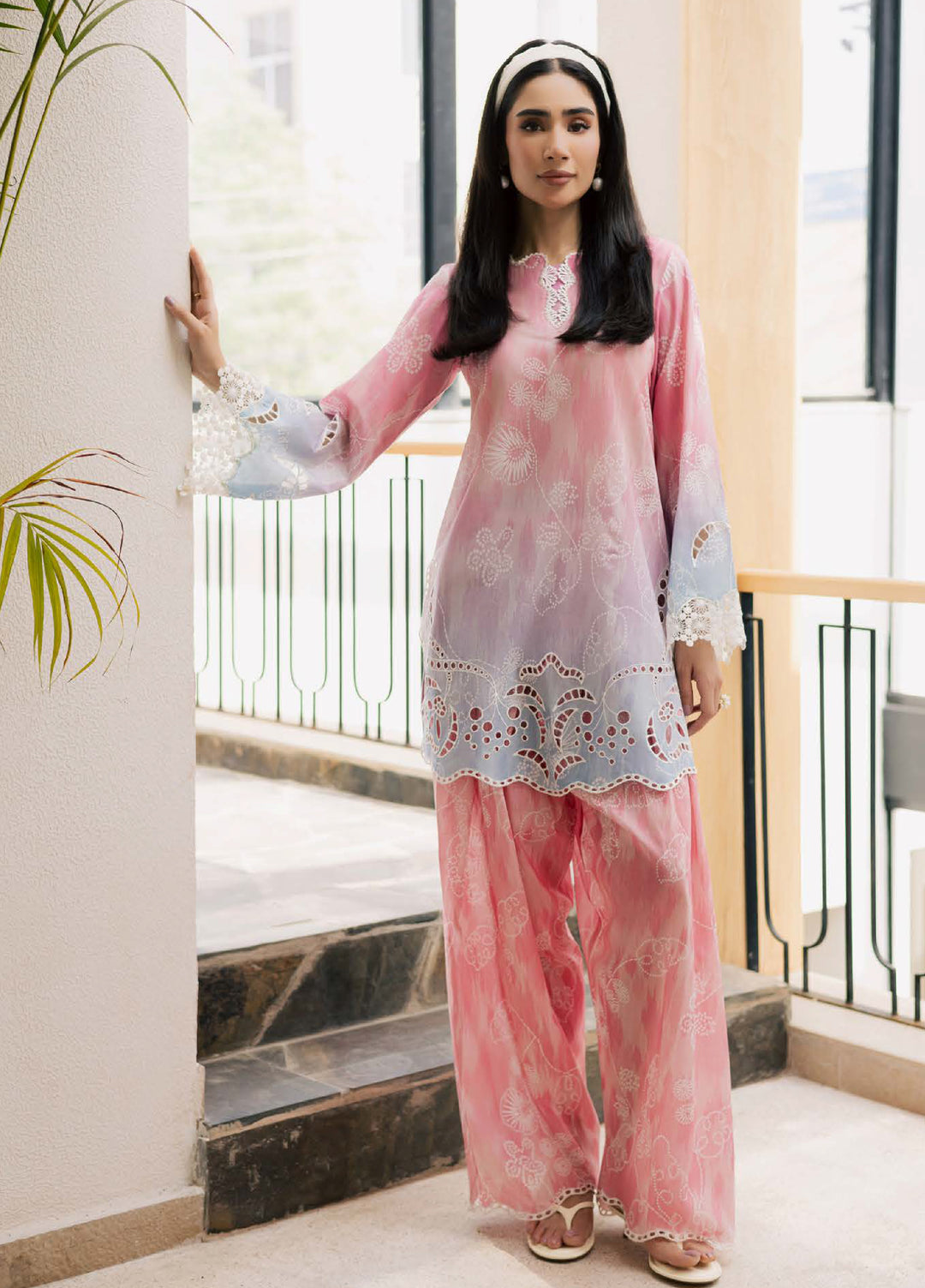 Ballerina by Nureh Unstitched Chikankari Embroidered Lawn 2 Piece Suit NU26UBCL NU2-203 - Summer Collection