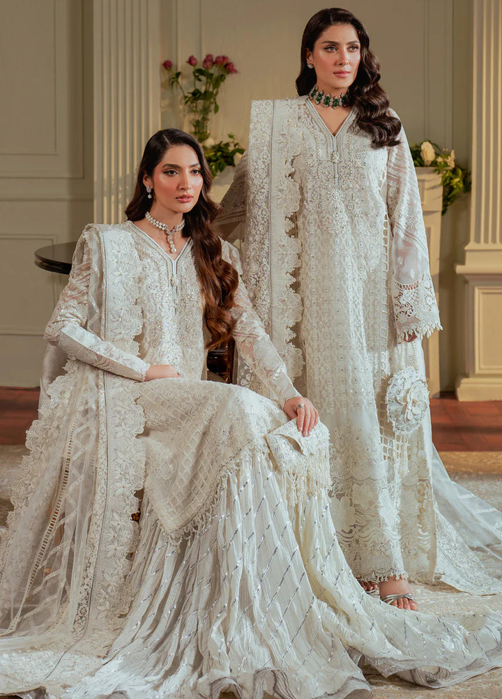 Chantelle by Baroque Unstitched Chiffon Embroidered Suits 3 Piece BQ25FC CH13-02 - Festive Collection