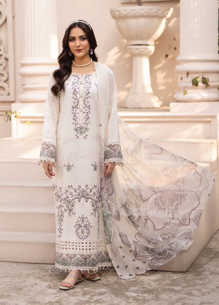 Summer Breeze by Humdum Unstitched Embroidered Lawn 3 Piece Suit HB26USB D-13 - Summer Collection