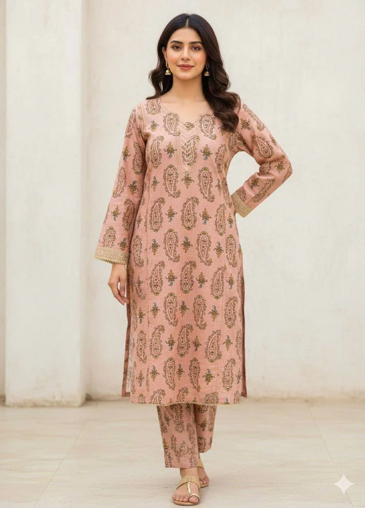 Tosheeza Saith Women Pret Khaddar 2 Piece D-2 - Winter Collection