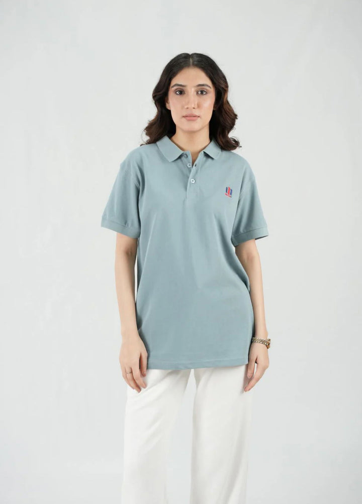Mercato RTW Solids Cotton 1 Piece Grey Polo Shirt