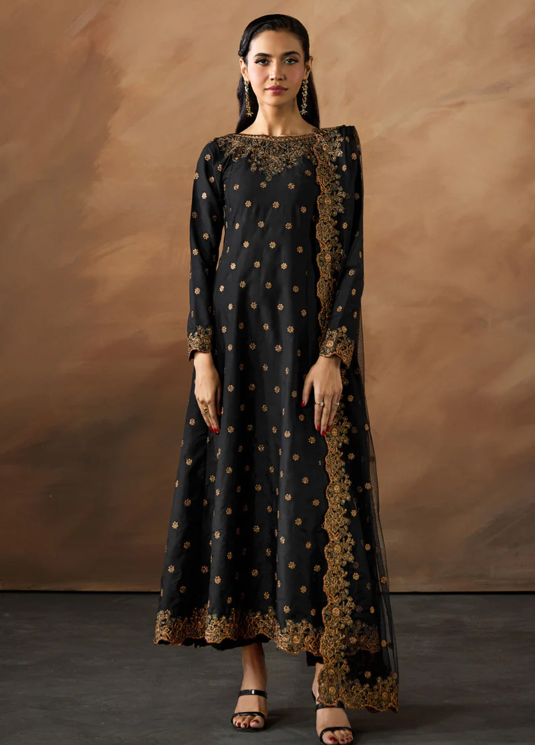 Zarif Women RTW Embroidered Raw Silk 3 Piece Suit ZR26UCR ZRF - EMC -29 - Eid Collection