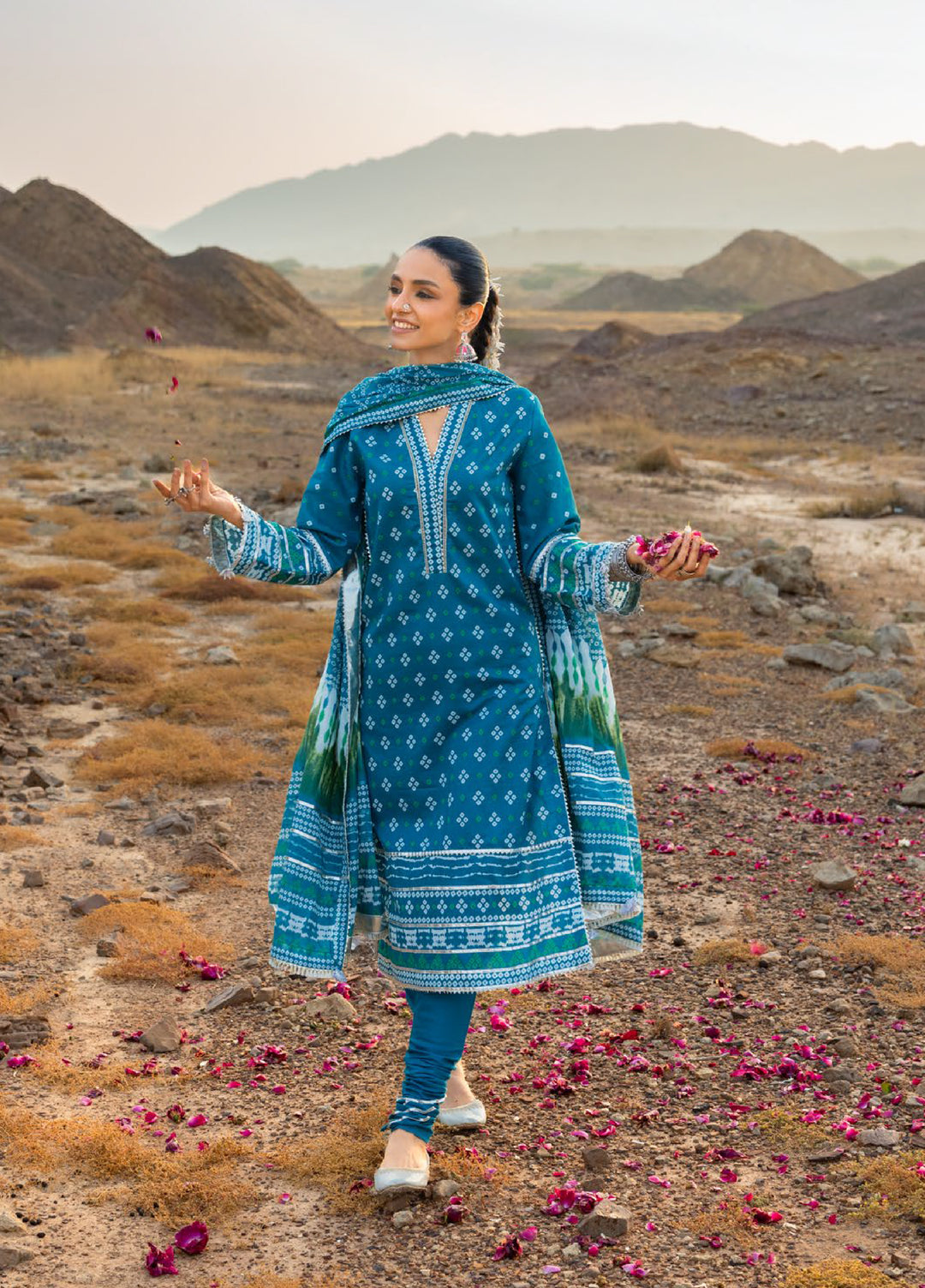 The Chunri by Gul Ahmed Unstitched Printed Lawn 3 Piece Suit GA26UTCL CL-52175 B - Summer Collection