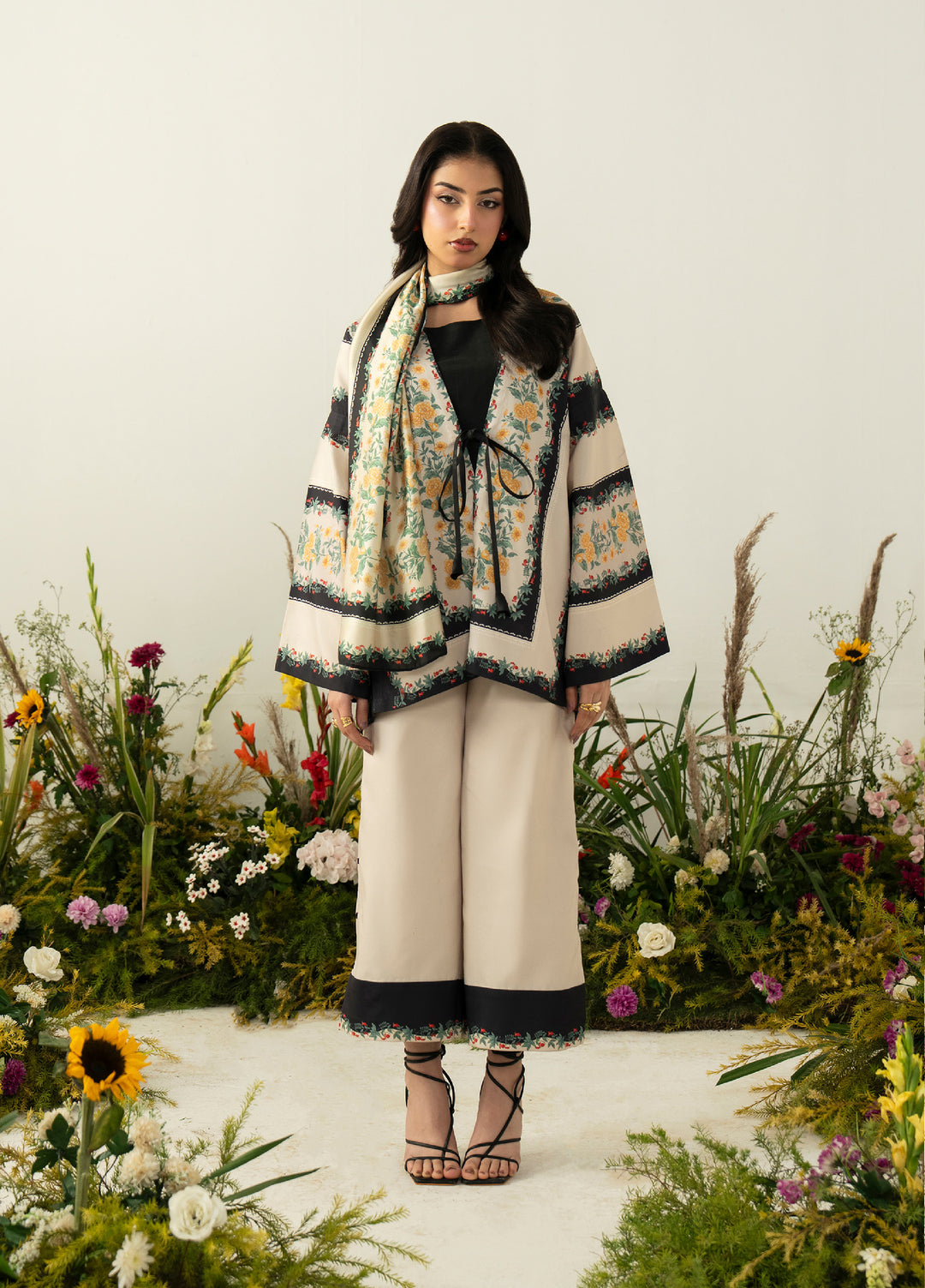 Folds by Zarposh RTW Printed Crepe 2 Piece Suit ZR26PF AVEN - Casual Collection