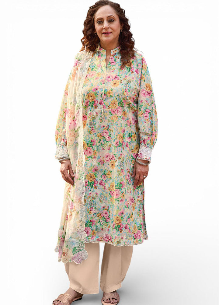 Tribute To Mother by Gul Ahmed Unstitched Embroidered Lawn 3 Piece Suit GA26UTM BM-62024 - Summer Collection