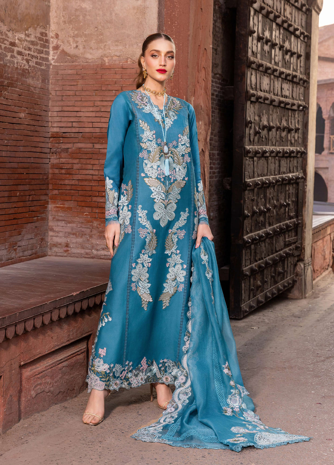 Saira Shakira Unstitched Embroidered Lawn 3 Piece Suit SSR26ULE SS-009A - Eid Collection