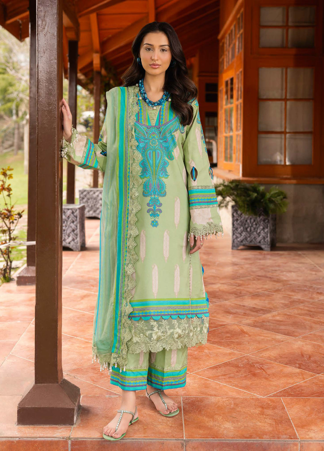 Rang e Bahar by Charizma Unstitched Embroidered Lawn 3 Piece Suit CHR26ULR CRB6-12 - Summer Collection