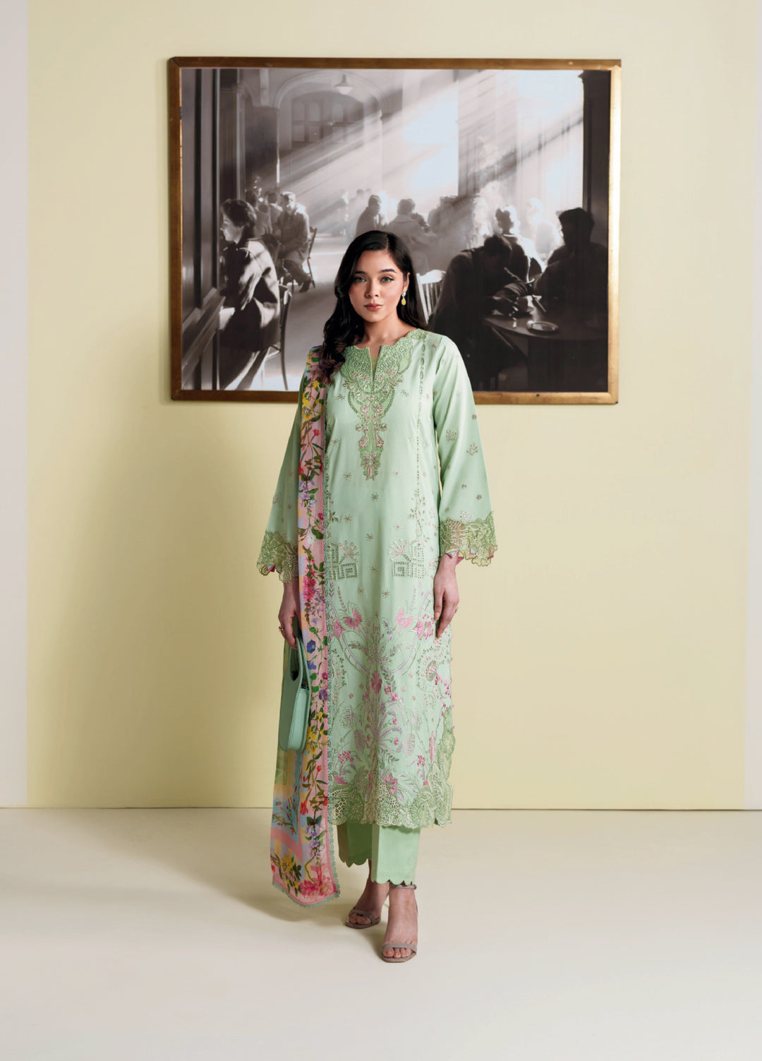 Whispers of Summer by Neeshey Unstitched Embroidered Luxury Lawn 3 Piece Suit NSH26ULW INEZ - Summer Collection