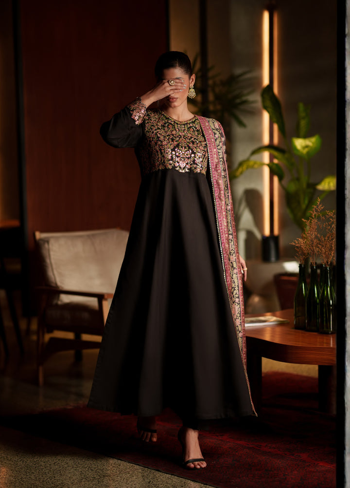 Elara by Casuallite RTW Embroidered Silk Viscose 3 Piece Suit CL26PSE D7 Luxury - Festive Collection