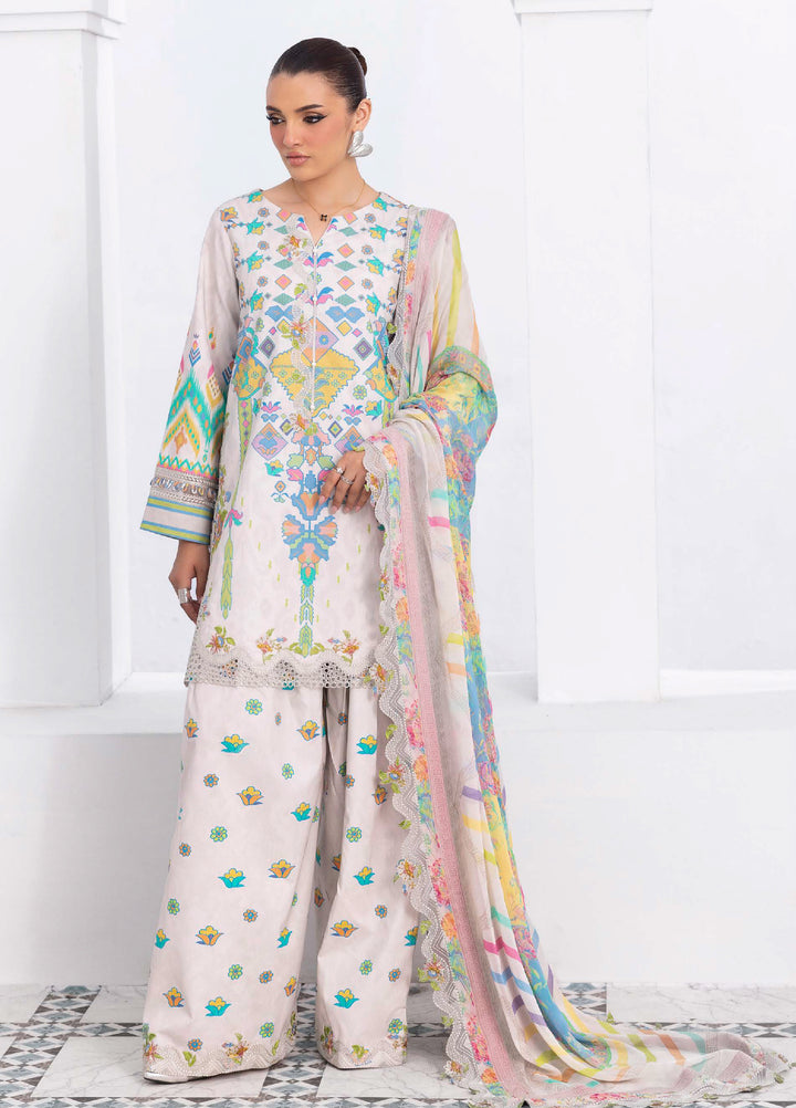 Rang e Bahar by Charizma Unstitched Embroidered Lawn 3 Piece Suit CHR26ULR CRB6-21 - Summer Collection