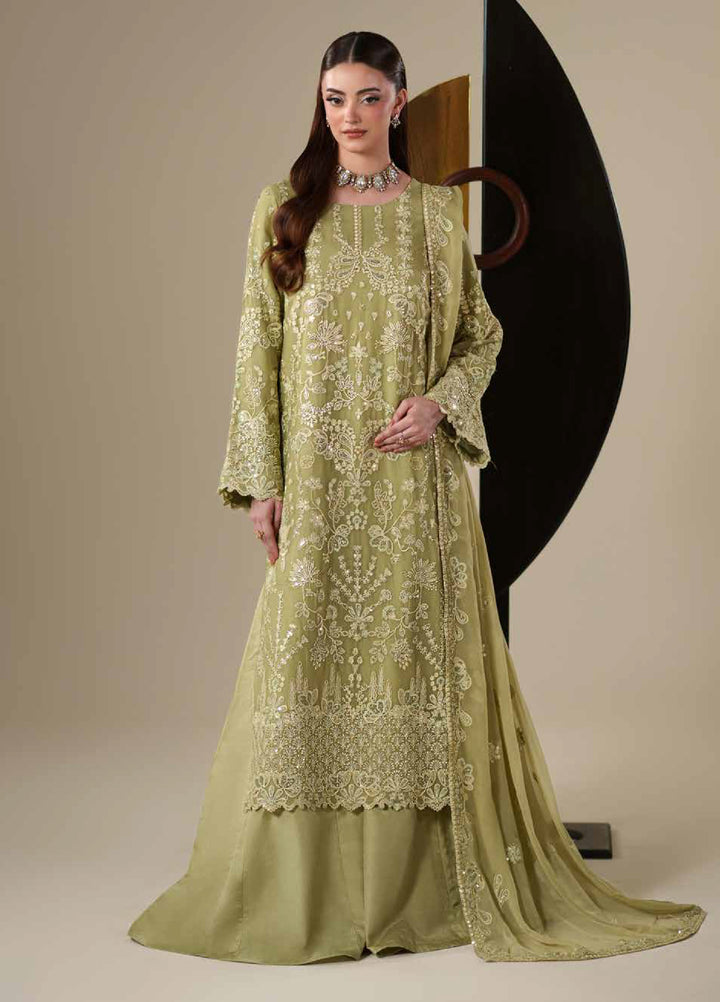 Nouvelle by Emaan Adeel Unstitched Embroidered Chiffon 3 Piece Suit EA26UNC Nola - Festive Collection