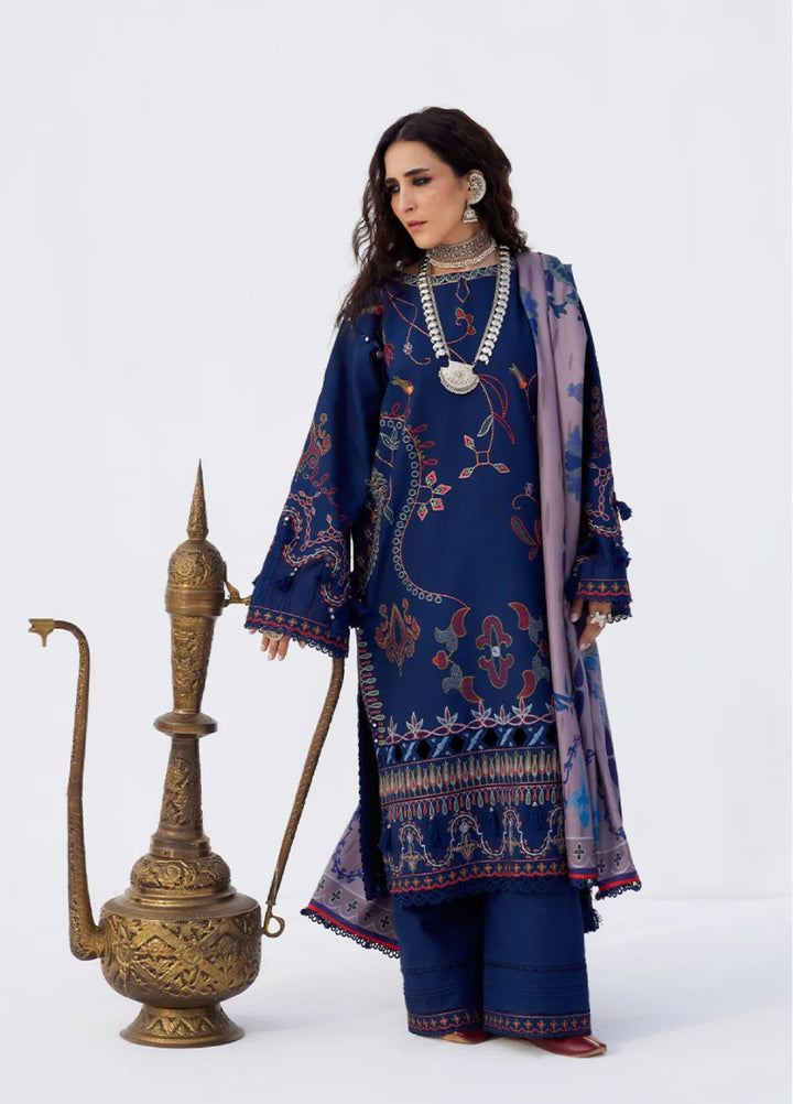 Saira Rizwan Unstitched Khaddar Embroidered Suits 3 Piece SR25UW D-08 Mahrukh - Winter Collection