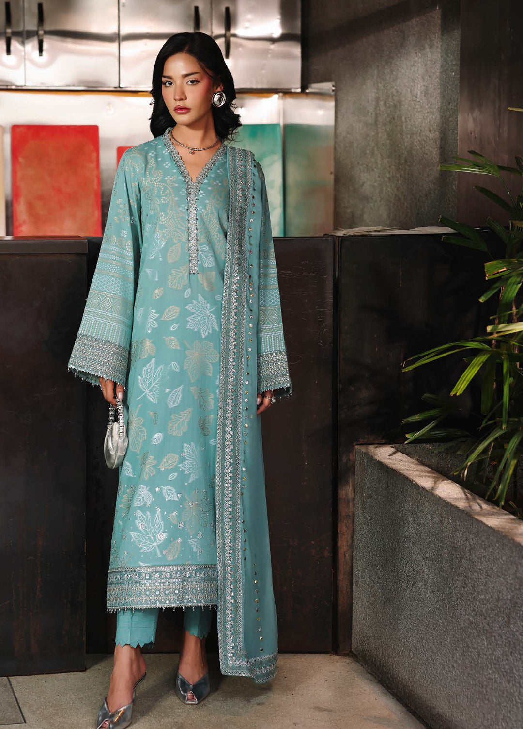 Maya by Nureh Unstitched Embroidered Jacquard 3 Piece Suit NU26UJM NJ-108 - Casual Collection