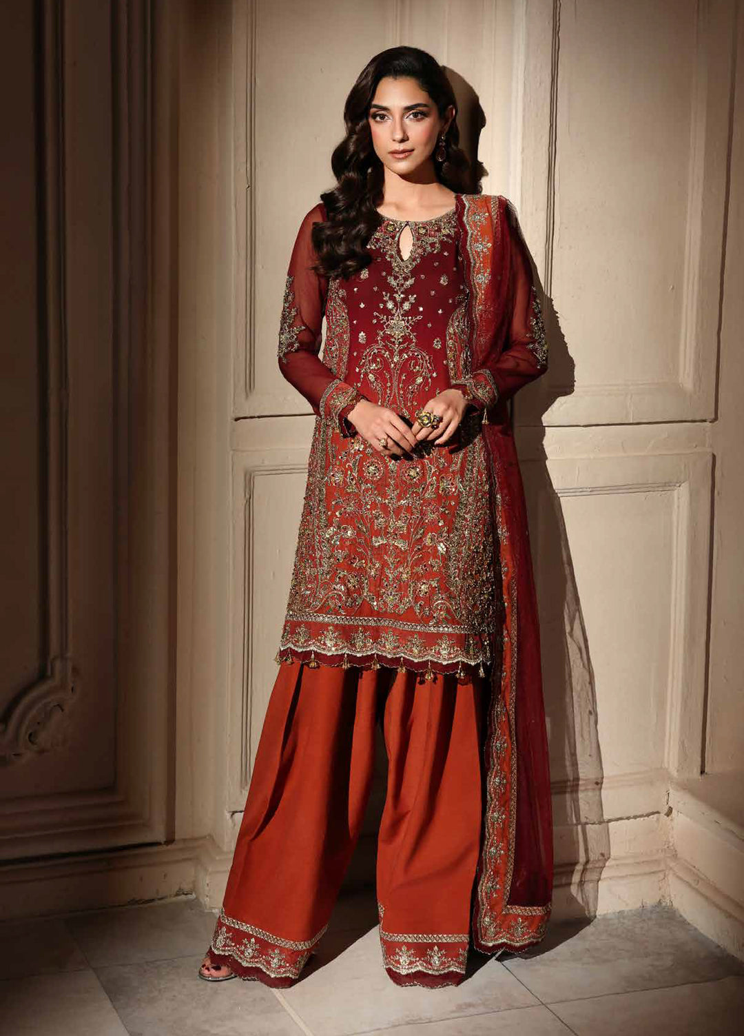 Dastan E Jashan by Charizma Unstitched Embroidered Chiffon 3 Piece Suit CHR26UDJ DJW6-08 - Festive Collection