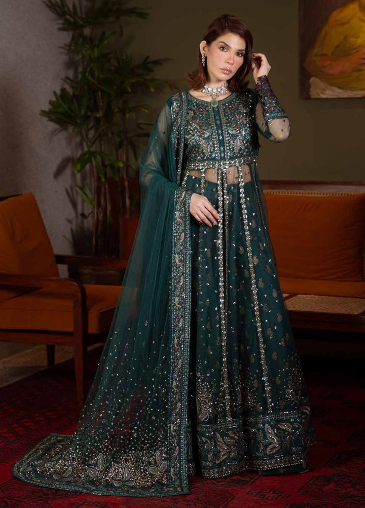 Elaya Luxury by Nureh Unstitched Net Embroidered 3 Piece Suit NU26EL NEL-84 - Festive  Collection