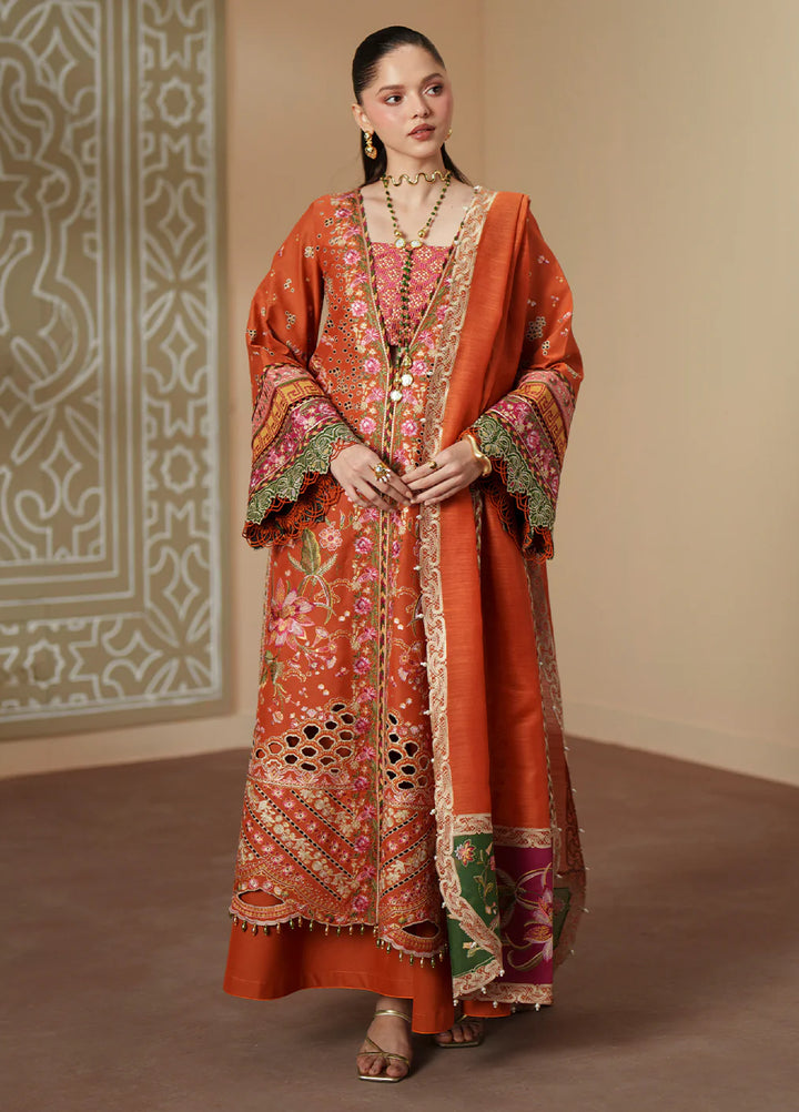 Mashriq by Bin Ilyas Unstitched Embroidered Lawn 3 Piece Suit BI26UML D116A - Festive Collection