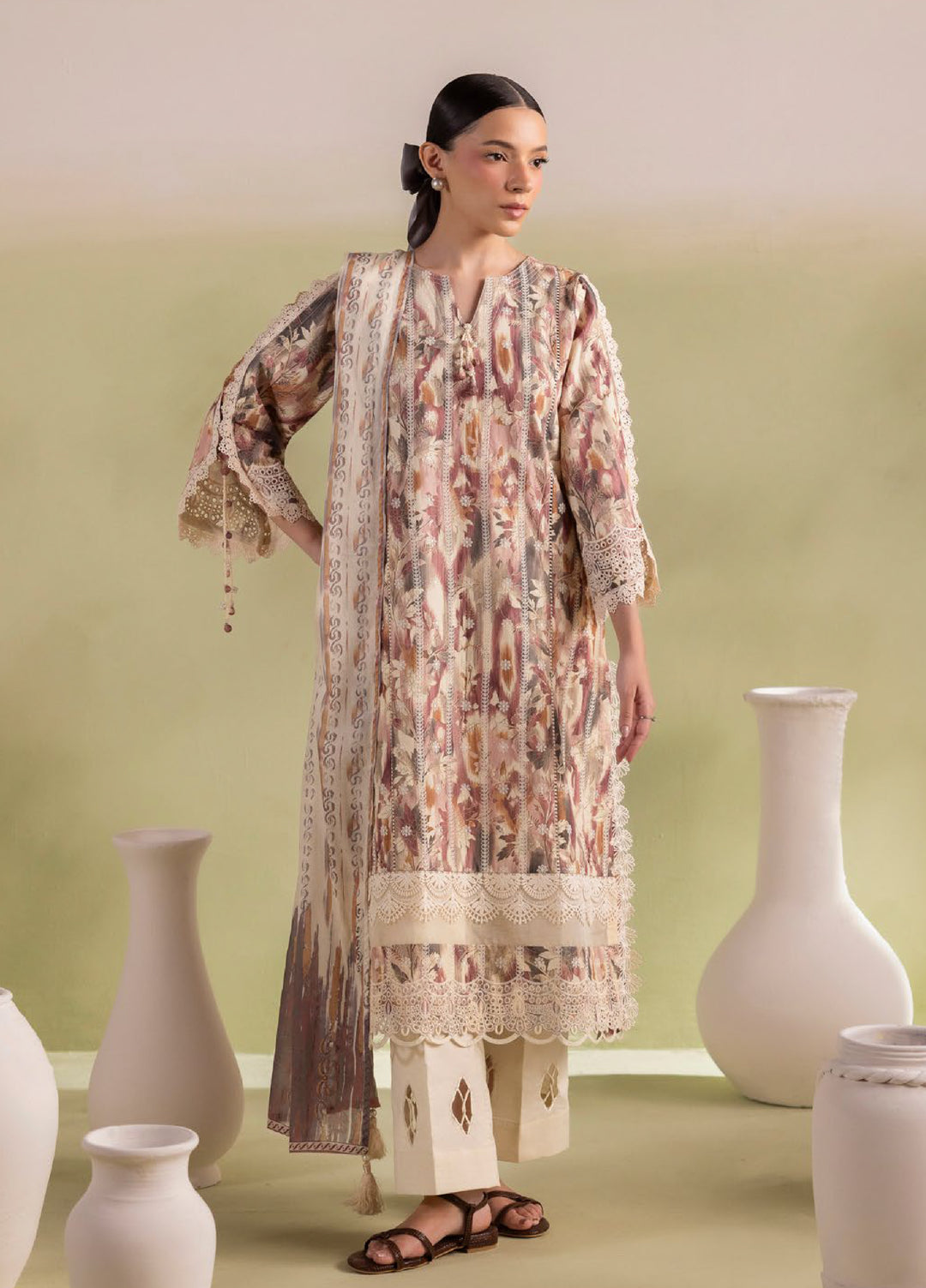 Bagheecha by Gul Ahmed Unstitched Embroidered Lawn 3 Piece Suit GA26ULB CL62419 - Casual Collection