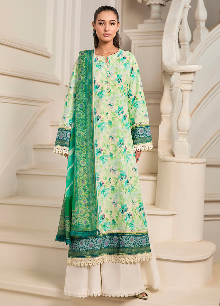 Raha Summer Prints by RajBari Unstitched Printed Lawn 3 Piece Suit RB26URVI D-3 - Summer Collection