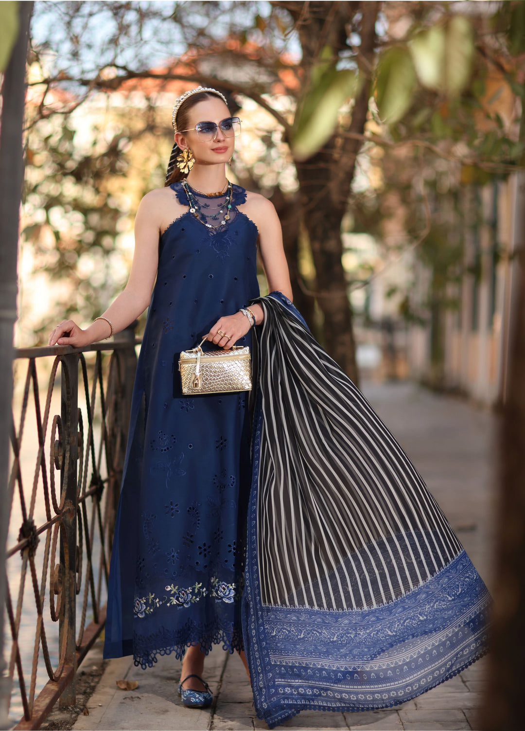 Noor by Saadia Asad Unstitched Embroidered Lawn 3 Piece Suit SA26UNE D-07B - Eid Collection