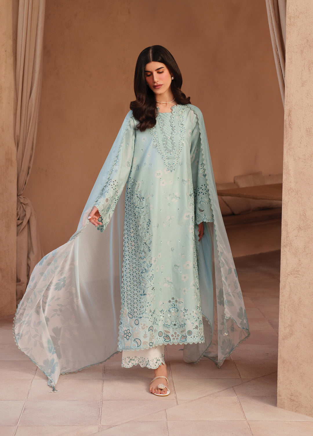 Iznik Unstitched Embroidered Lawn 3 Piece Suit IZ26ULE EL-05 - Eid Collection