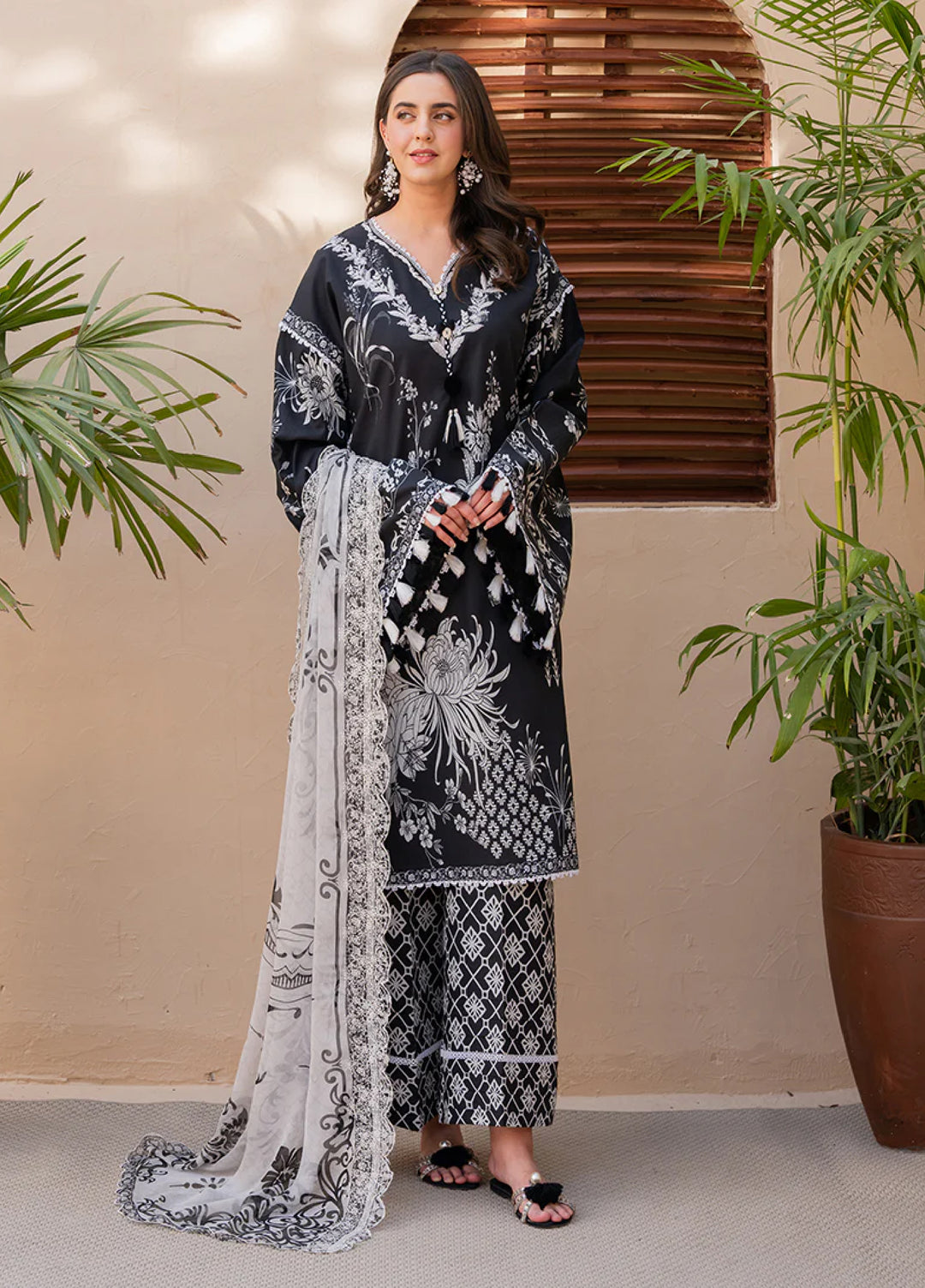 Summer in Bloom By Roheenaz Unstitched Printed Lawn 3 Piece Suit RN26USBL 33A WildFlower - Festive Collection