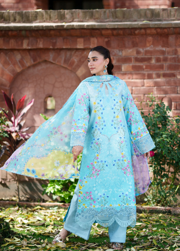Summer Lines by Neeshay Unstitched Printed Lawn 3 Piece Suit NSH26ULS CELESTIA - Eid Collection