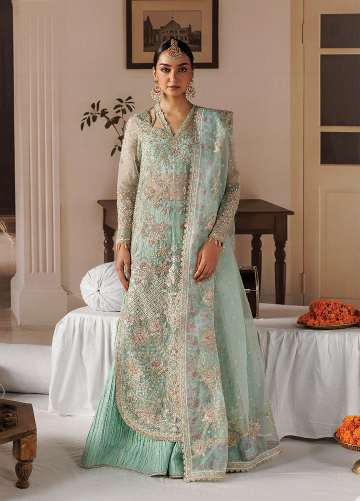 Shehnai by Afrozeh Unstitched Hand work Organza 3 Piece Suit AF26USW Dastoor AFR-0158 - Wedding Collection