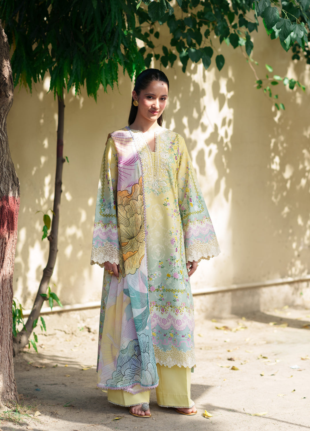 Summer Lines by Neeshay Unstitched Printed Lawn 3 Piece Suit NSH26ULS Virella - Eid Collection