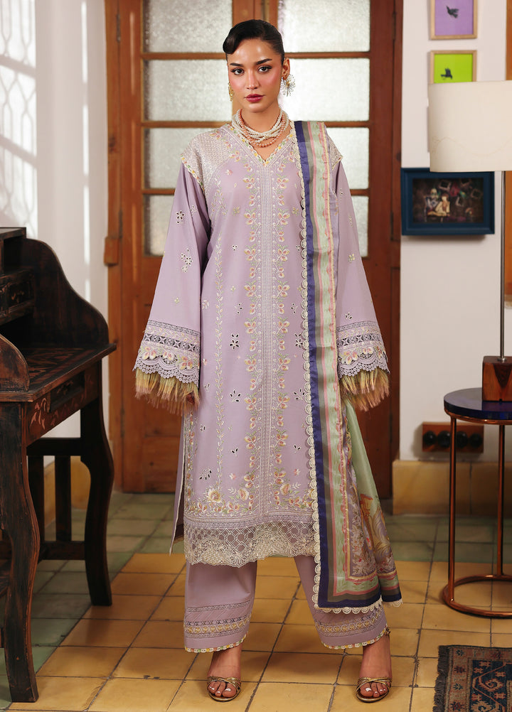 Lumina by Bin Ilyas Unstitched Embroidered Lawn 3 Piece Suit BI26UL L7 5A - Summer Collection