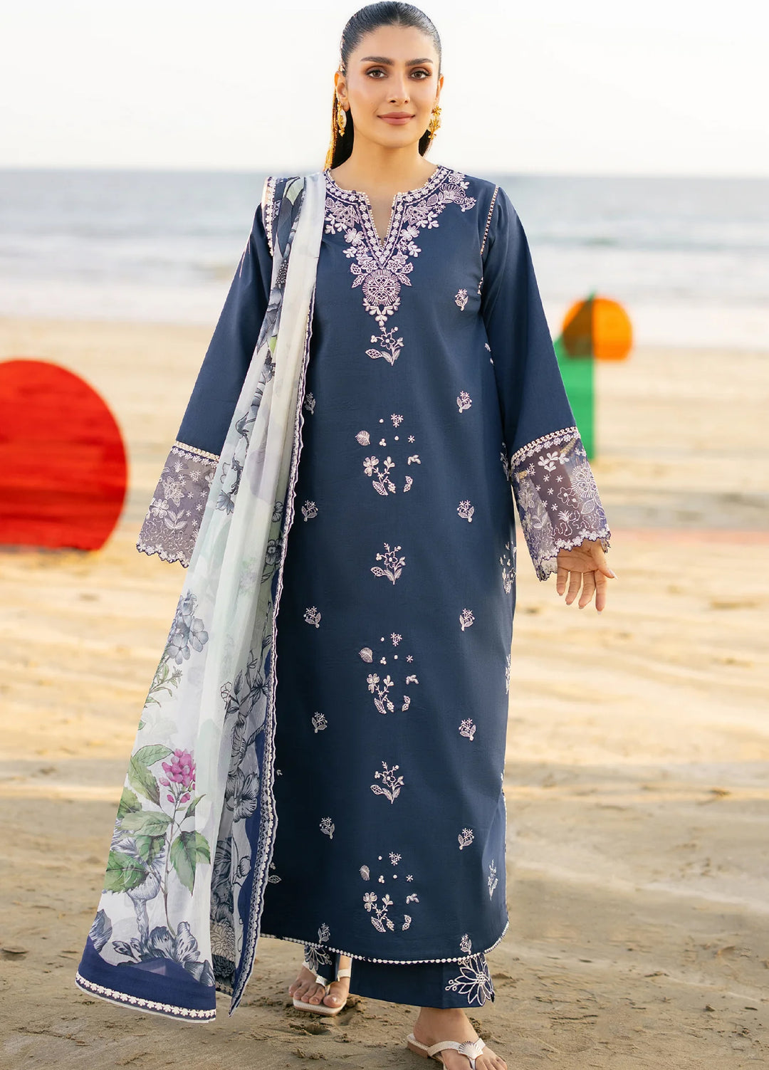 Afsanah by Seran Unstitched Embroidered Lawn 3 Piece Suit SN26UAVII D9-NAYLA - Summer Collection