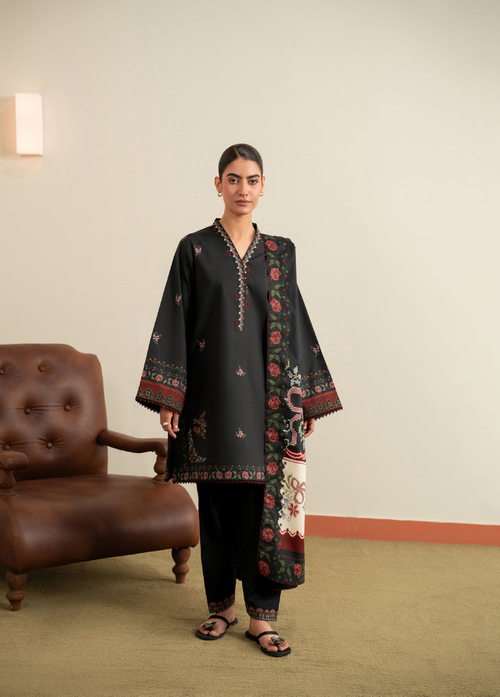 Seran Essentials Unstitched Printed Lawn 3 Piece Suit SN26UEL ELIRA D-08 - Lawn Collection