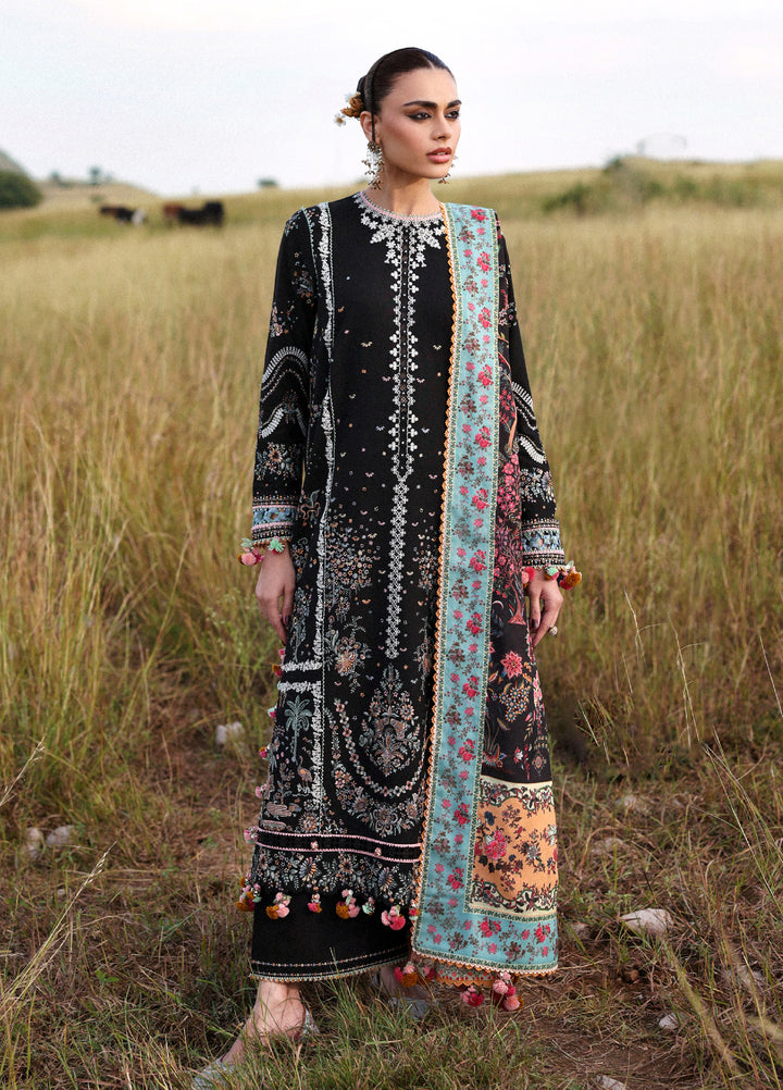 Hussain Rehar Embroidered Khaddar Suits Unstitched 3 Piece HRR25KW Malika - Winter Collection