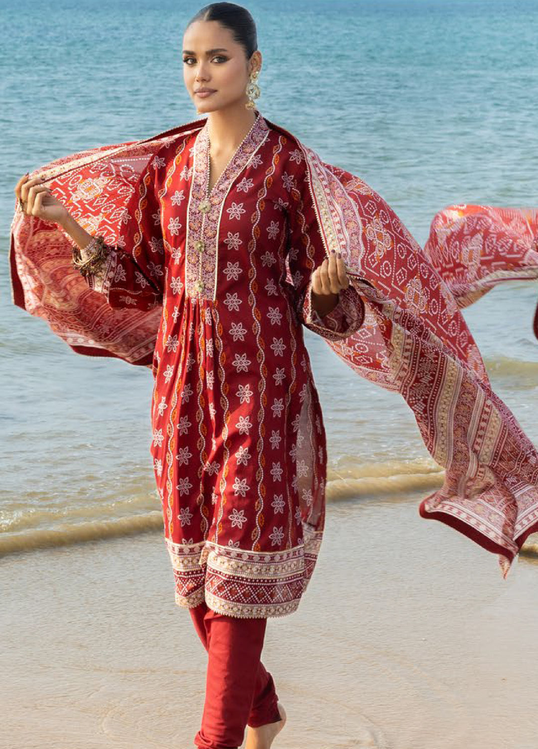 The Chunri by Gul Ahmed Unstitched Printed Lawn 3 Piece Suit GA26UTCL CL-62026 B - Summer Collection