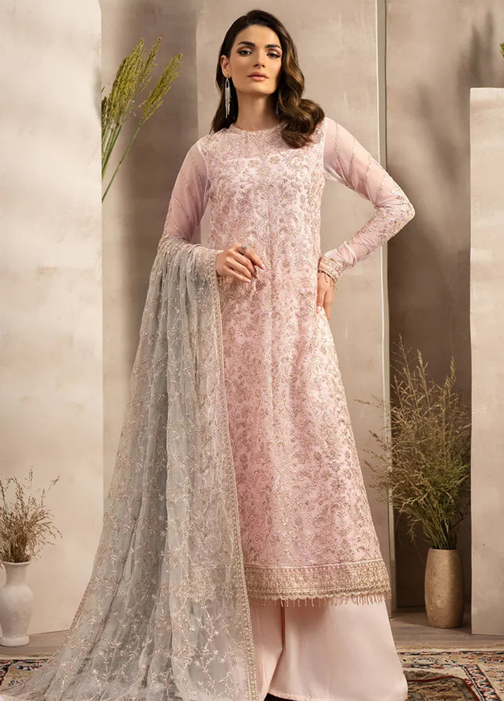 Zarif Women Unstitched Embroidered Net 3 Piece Suit ZR26UFC ZRN 07 LYRAH - Festive Collection