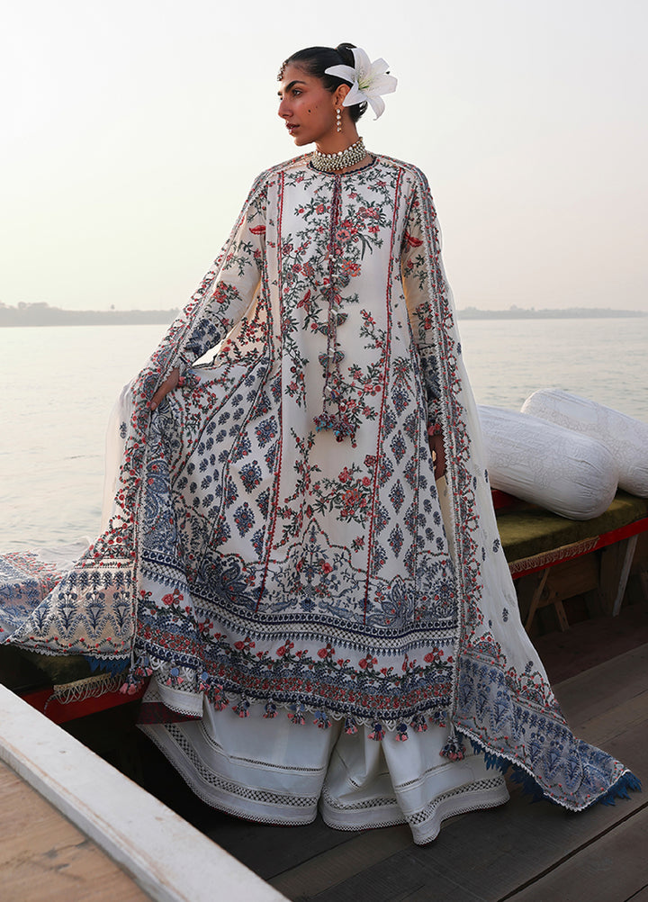 Kalabagh by Hussain Rehar Unstitched Embroidered Luxury Lawn 3 Piece Suit HR26UKL D4 Yuki - Festive Collection