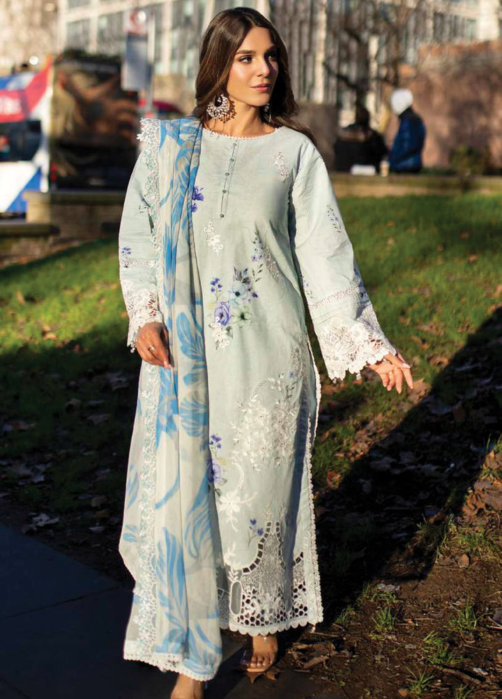 Sunshine Bloom by Al Zohaib Unstitched Embroidered Lawn 3 Piece Suit AZ26USL D5 - Summer Collection